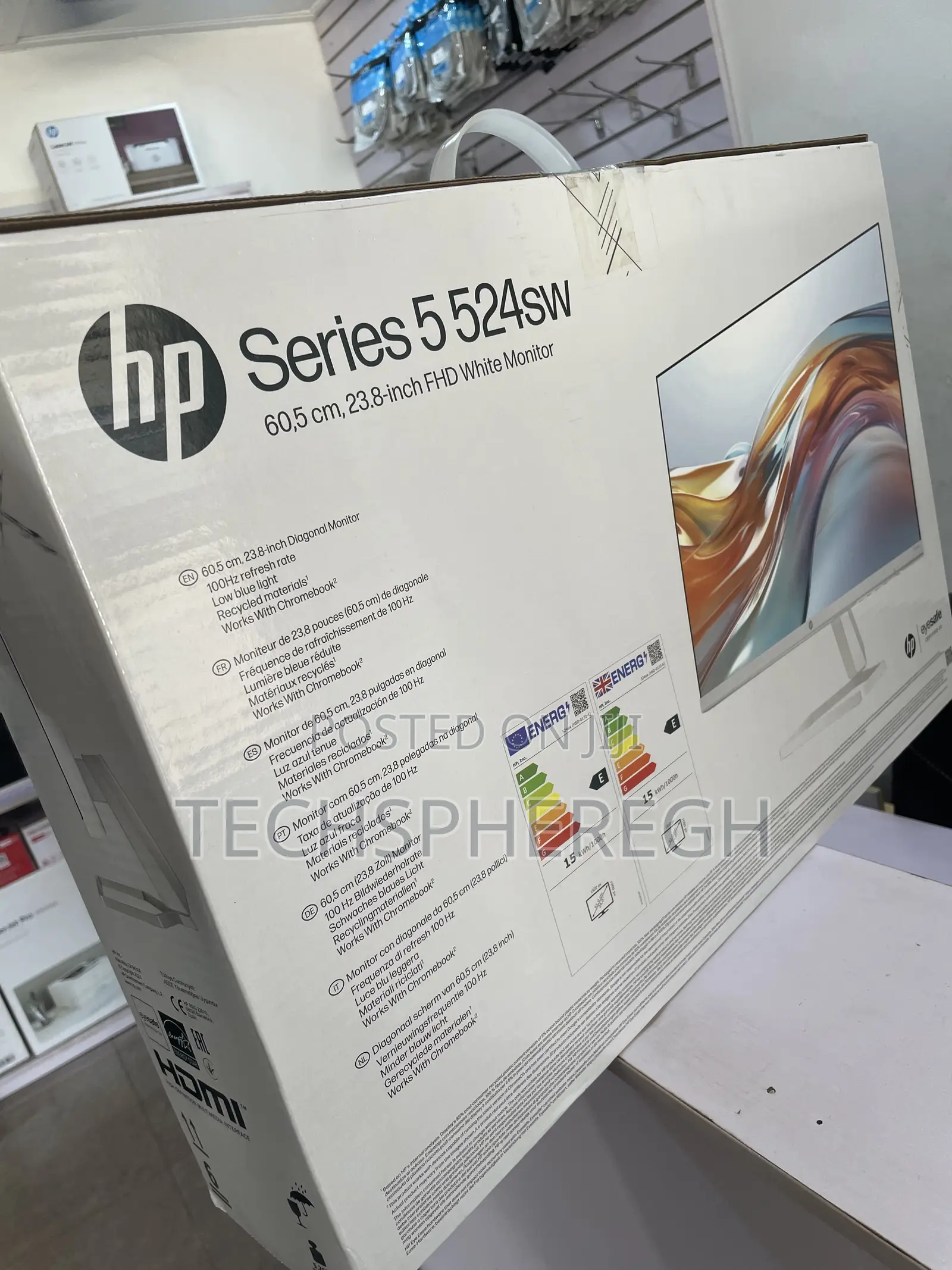 Brand New Hp Series 5 524sw 23.8" FHD 100hz White Monitor (Boxed)