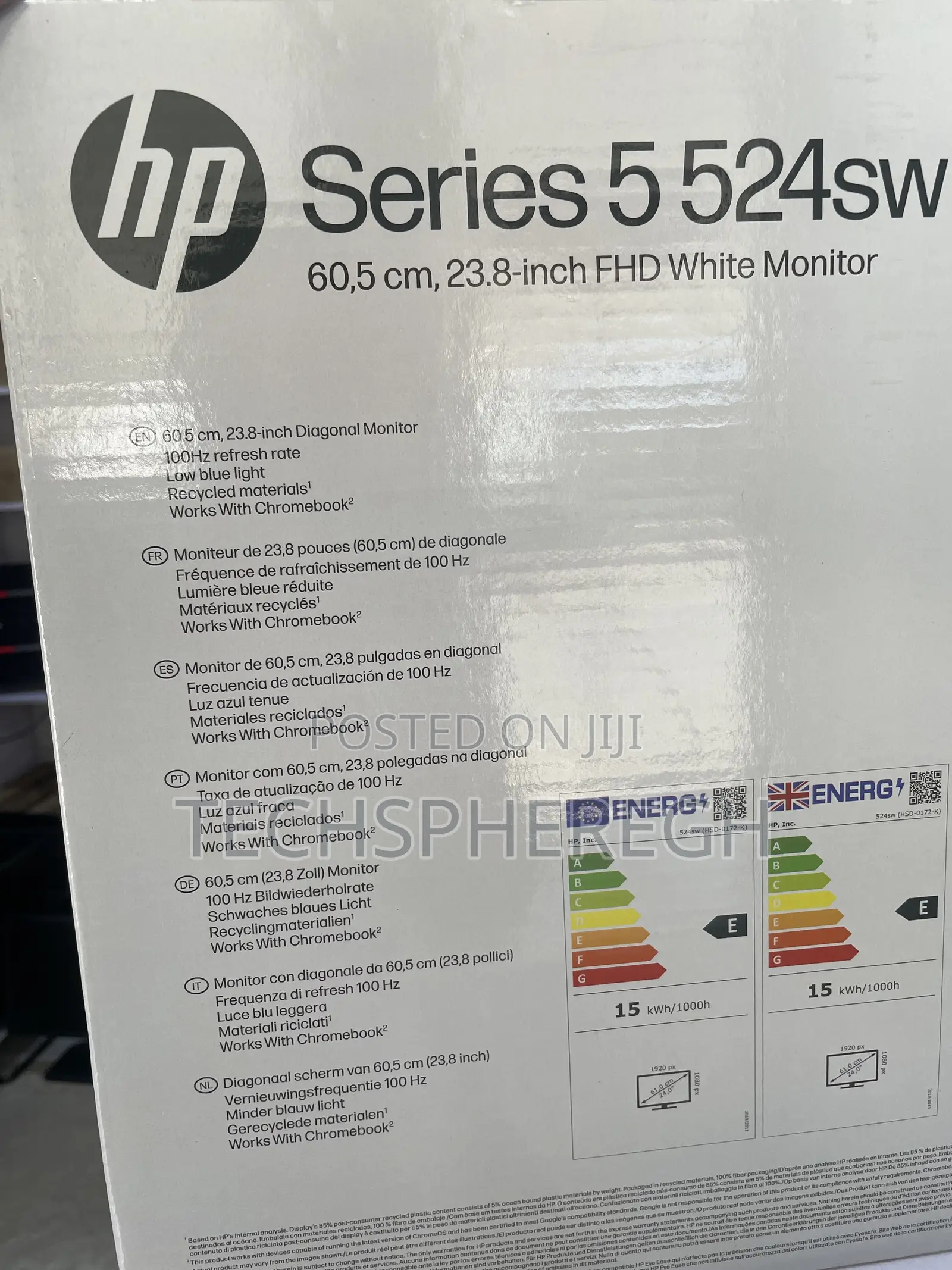 Brand New Hp Series 5 524sw 23.8" FHD 100hz White Monitor (Boxed)
