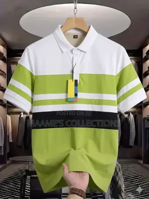 Men's Designed Striped Regular Fit Polo T-Shirt / Lacoste