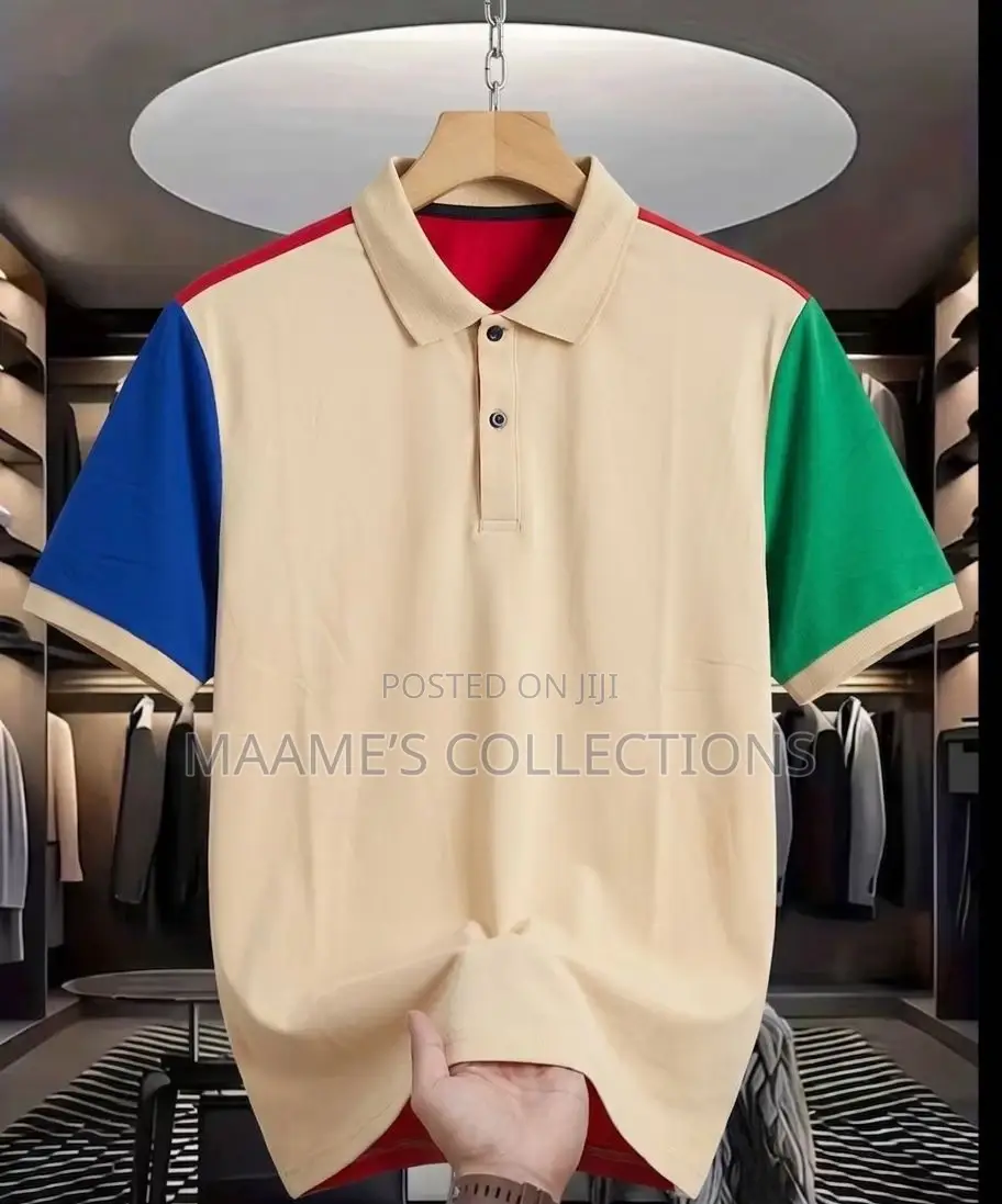 Men's Designed Striped Regular Fit Polo T-Shirt / Lacoste