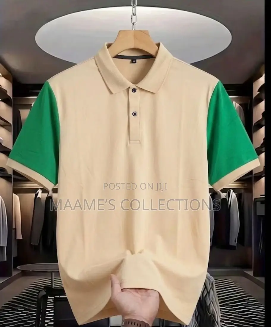 Men's Designed Striped Regular Fit Polo T-Shirt / Lacoste