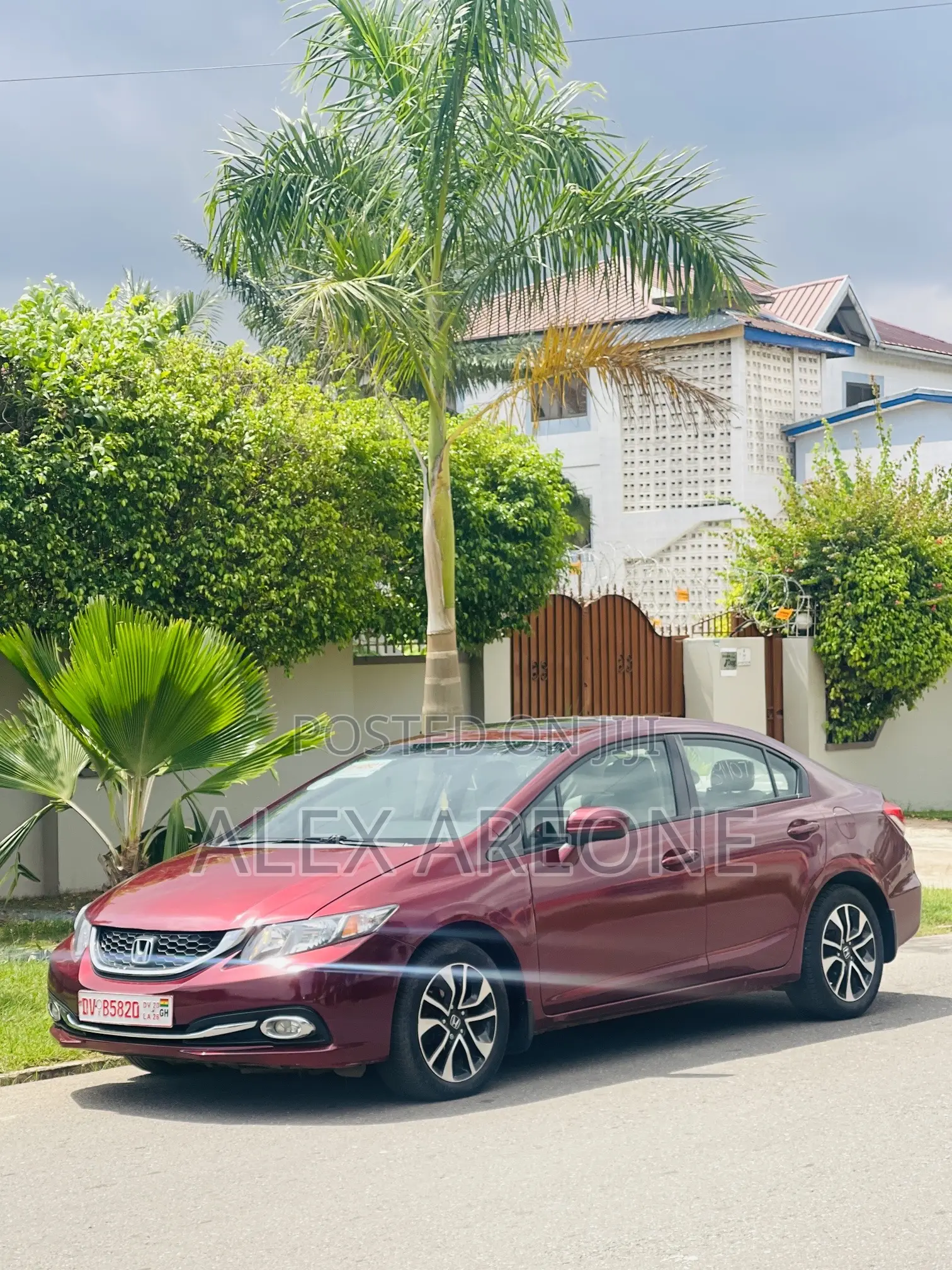Honda Civic EX-L 4dr Sedan (1.8L 4cyl CVT) 2014 Burgundy