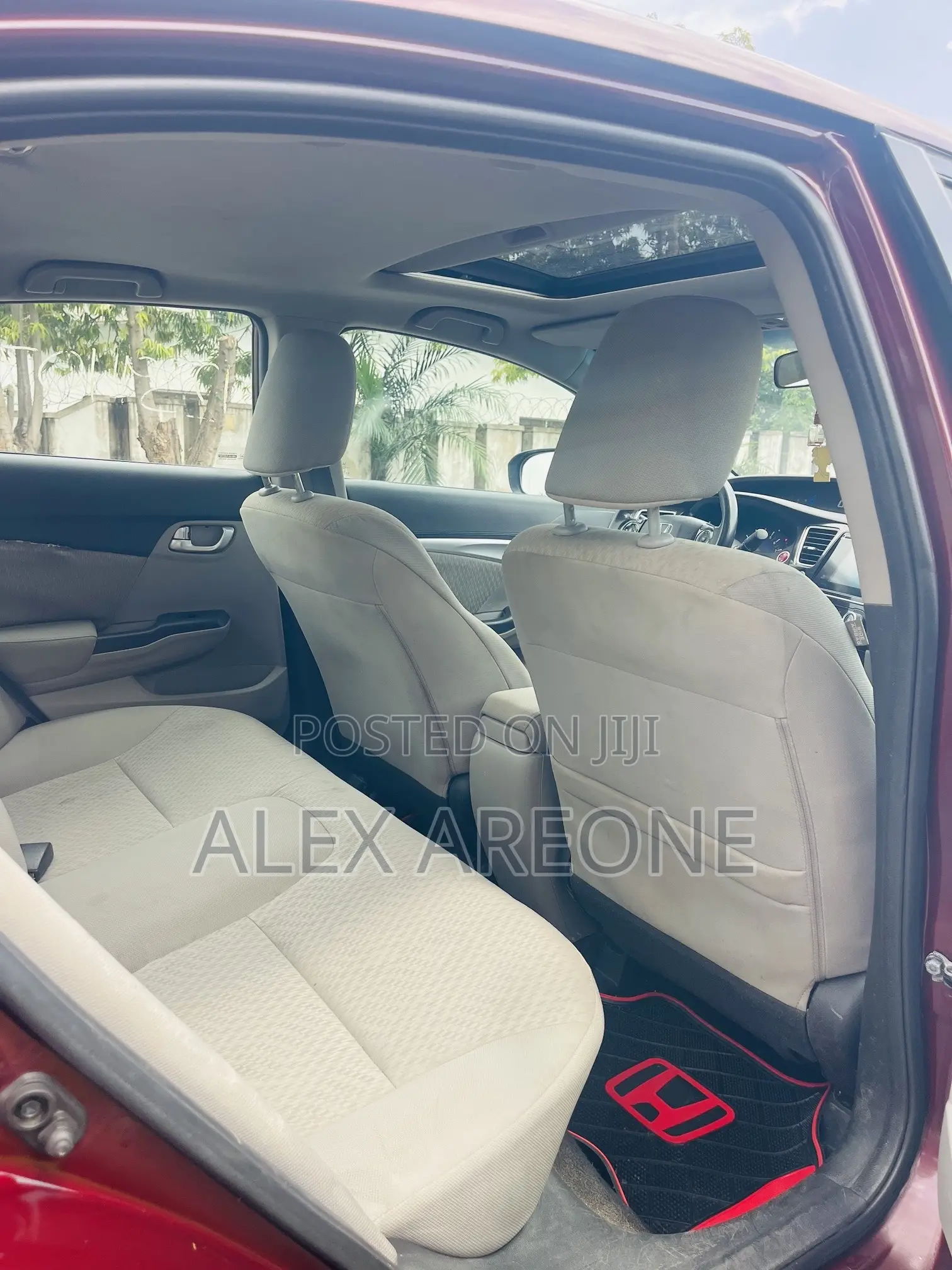 Honda Civic EX-L 4dr Sedan (1.8L 4cyl CVT) 2014 Burgundy
