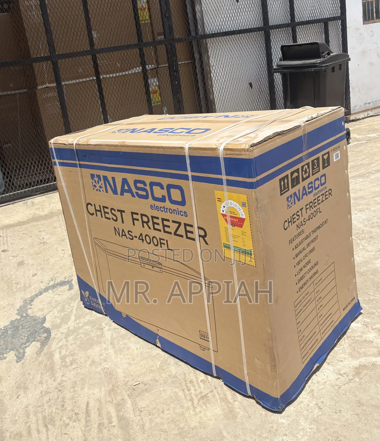 Get Nasco 288l Single Door Chest Freezer(Nas400fl)Gold 