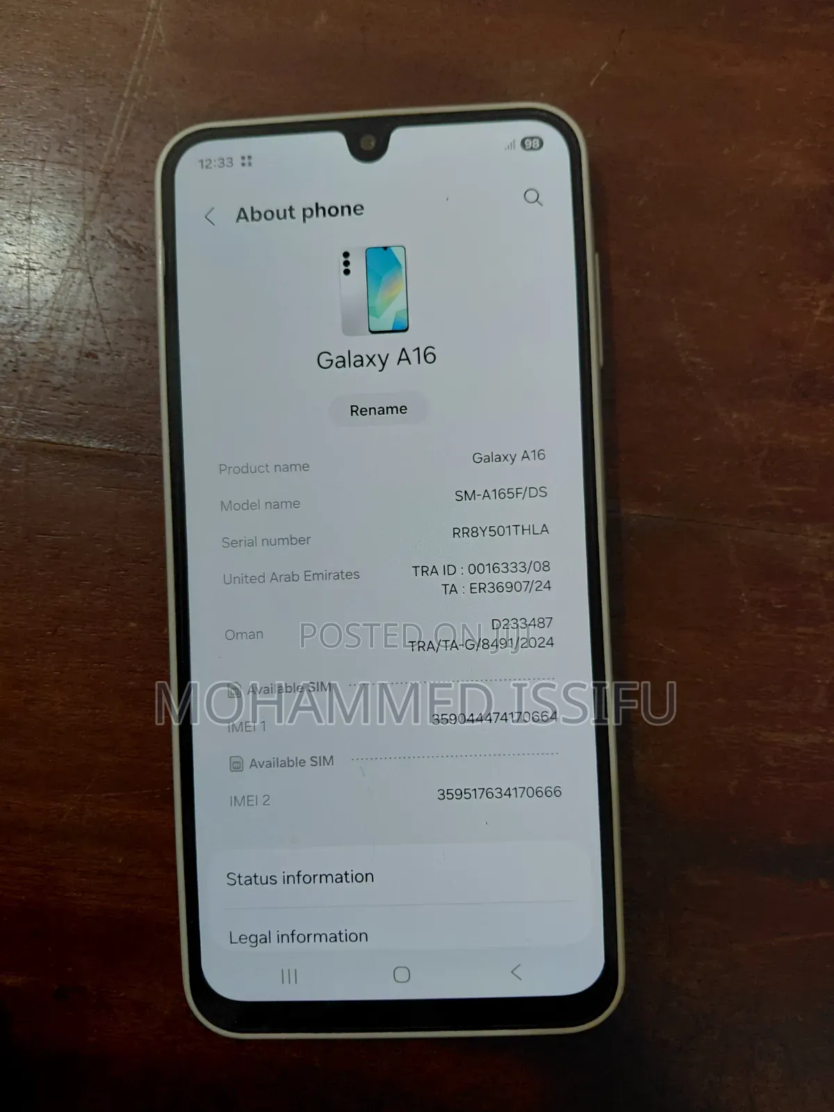 Samsung Galaxy A16 256 GB White
