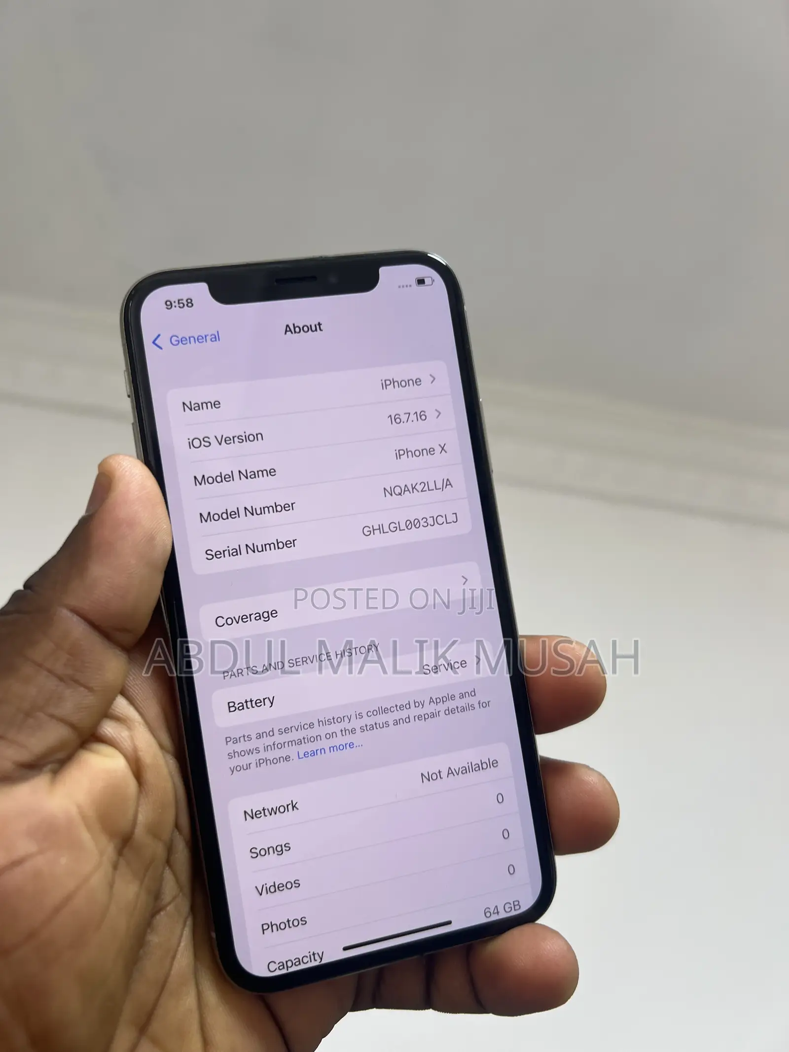 Apple iPhone X 64 GB White