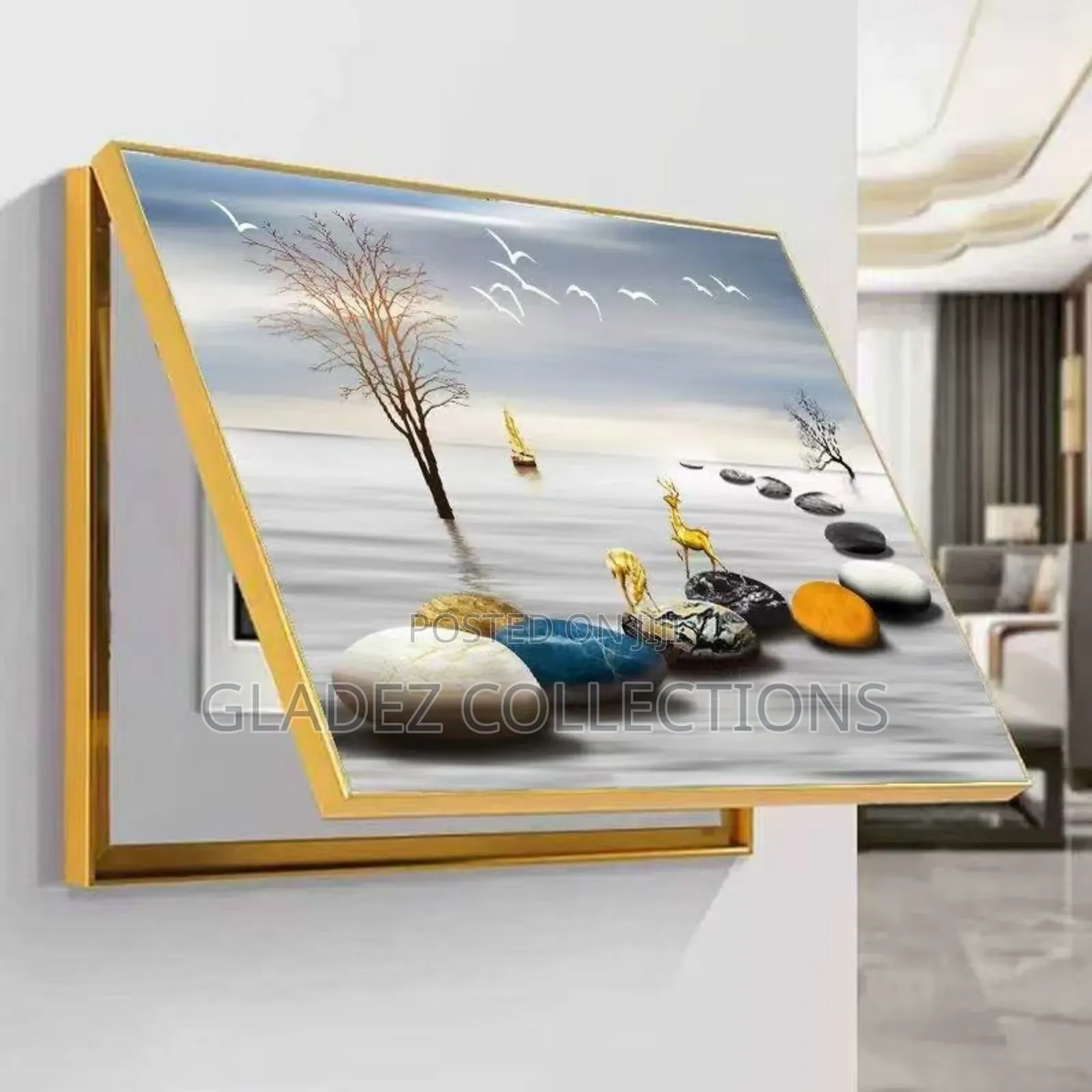 Luxury Crystal Wall Acrylic Painting