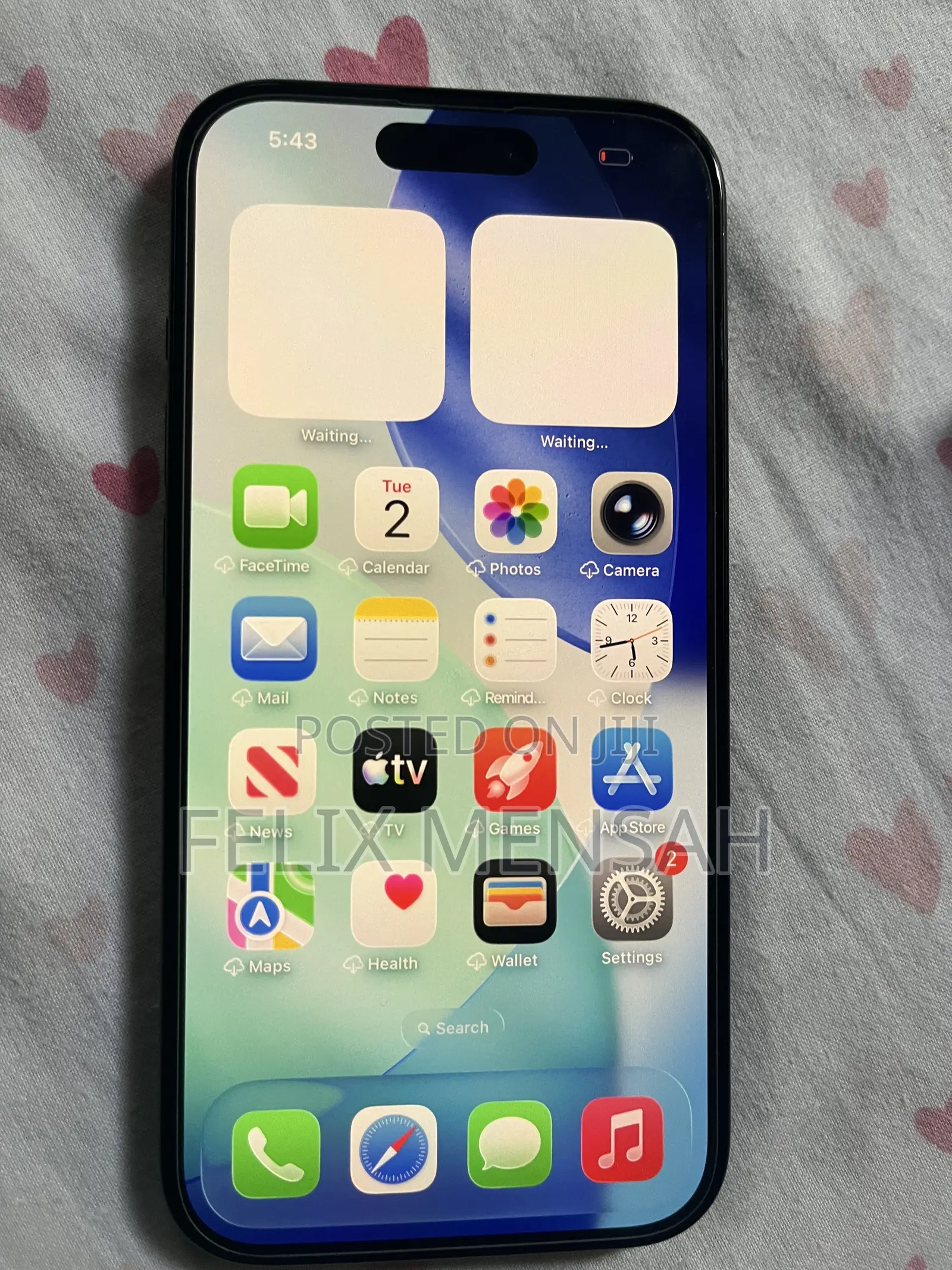 New Apple iPhone 15 128 GB Black
