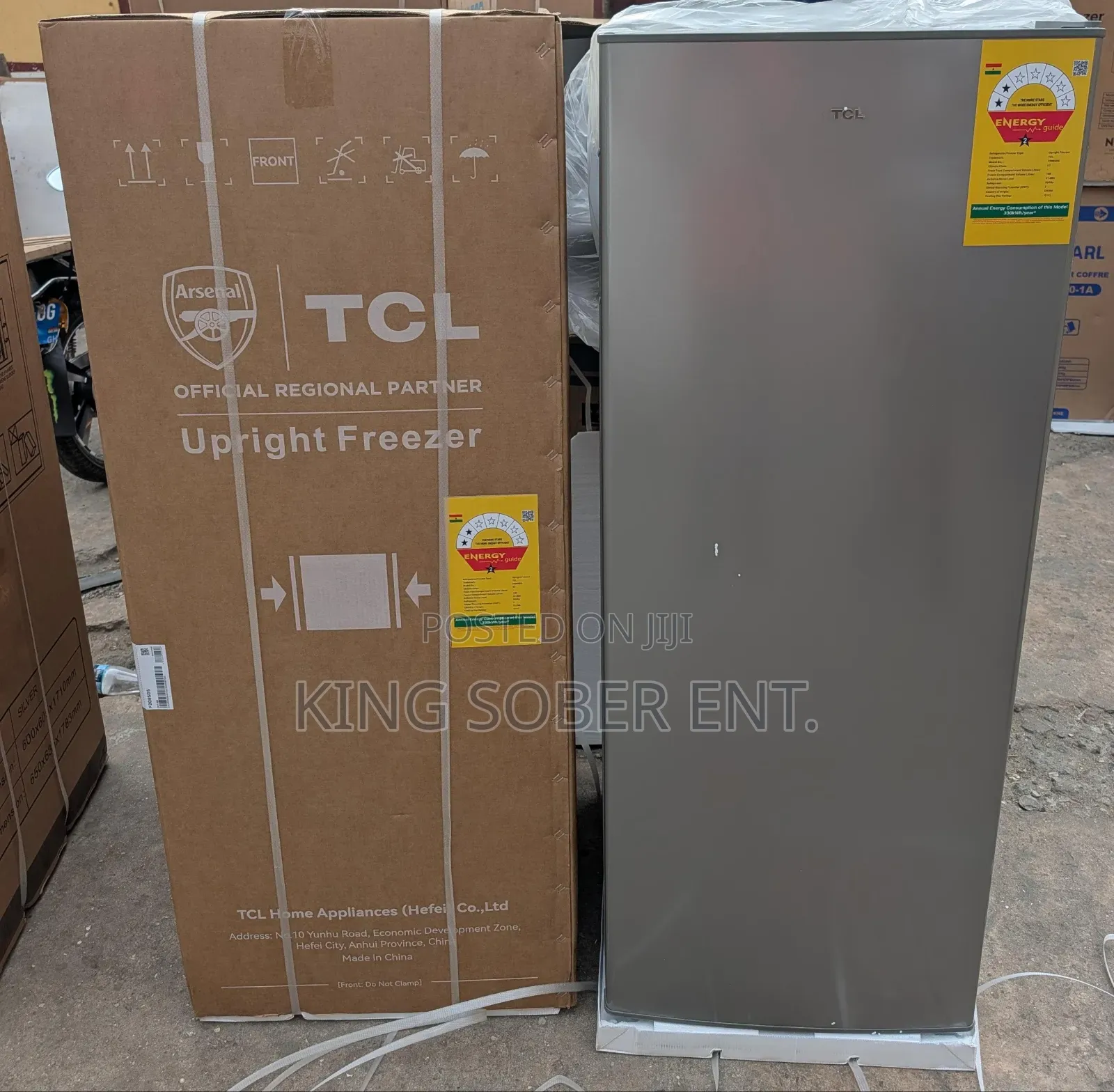 TCL Upright Freezer 5drawers 168ltrs Ghc3600.