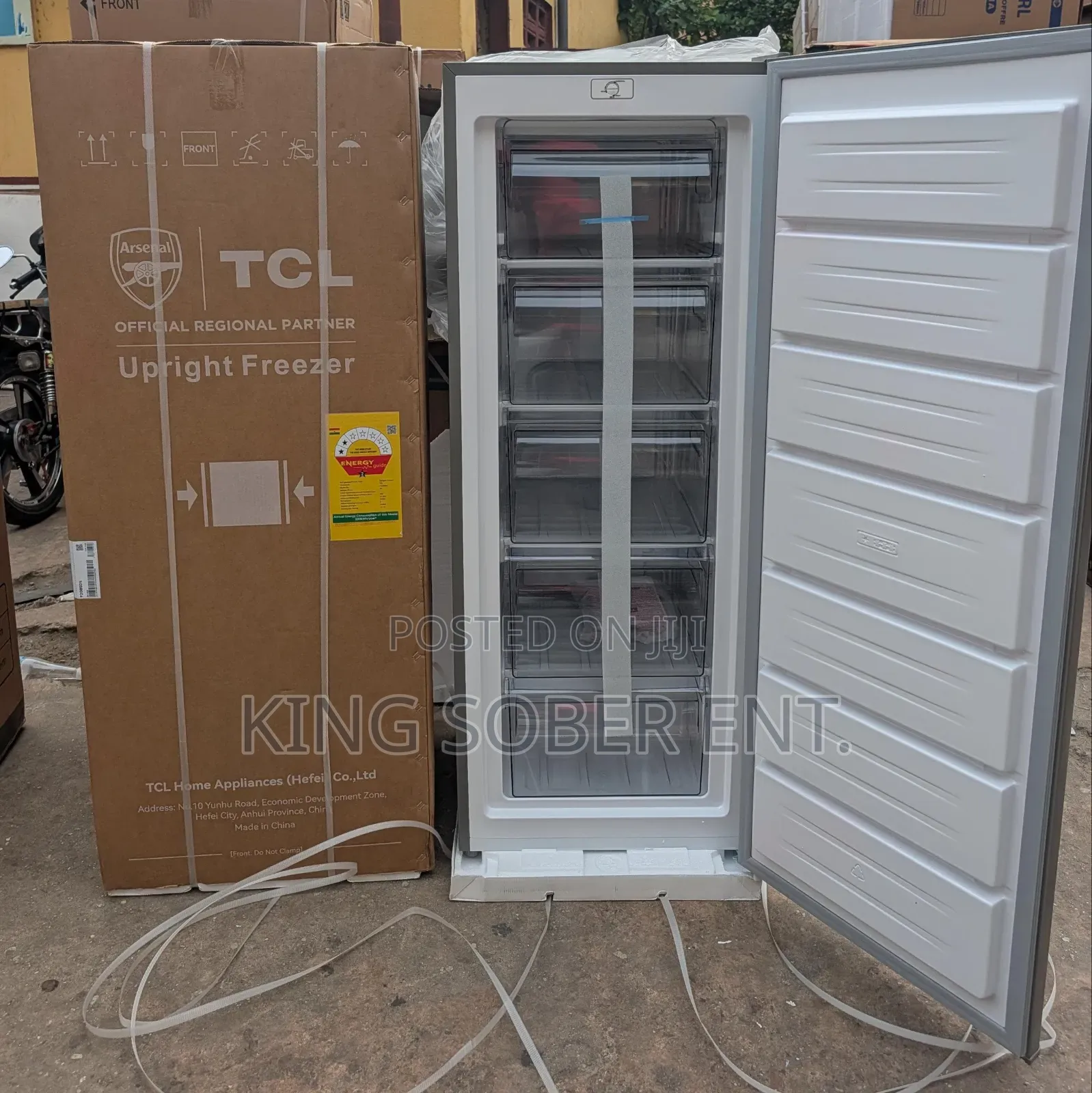 TCL Upright Freezer 5drawers 168ltrs Ghc3600.