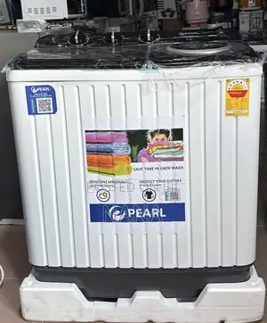 Pearl 7kg Semiautomatic Washing Machine-White/Black -PWM-702tt-10j