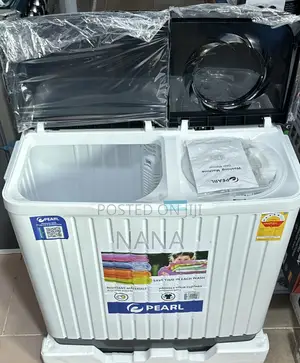 Pearl 7kg Semiautomatic Washing Machine-White/Black -PWM-702tt-10j