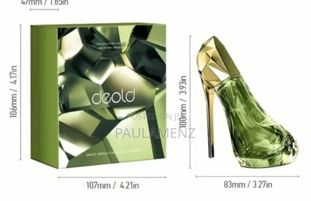 Deold Brigh Emeralds High Heels Perfume