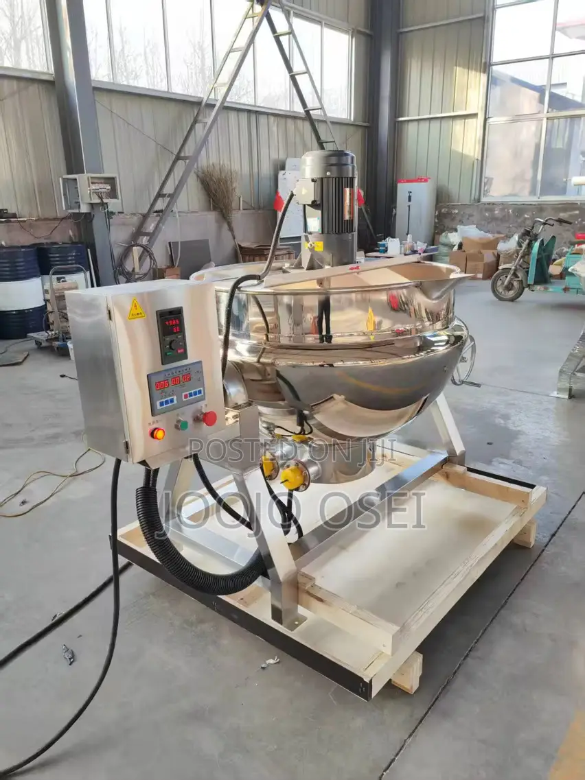300l Industrial Electric Cooking Jack Kettle With Automatic Stirrer
