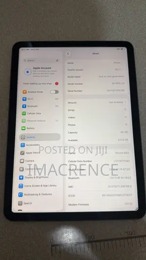 Apple iPad Air (2022) 64 GB Gray
