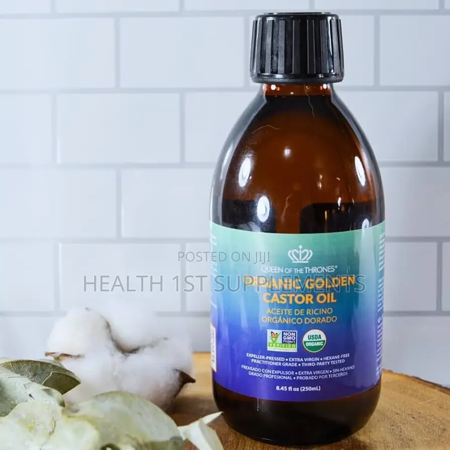 Queen Of The Thrones, Organic Golden Castor Oil, Cold-pressed, 250ml