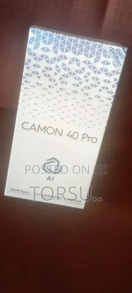 New Tecno Camon 40 Pro 5G 256 GB Black
