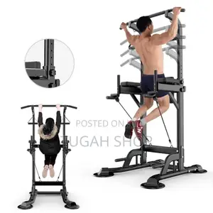 Multifunctional Adjustable Dip Bar and Pull-Up Station - Power Tower