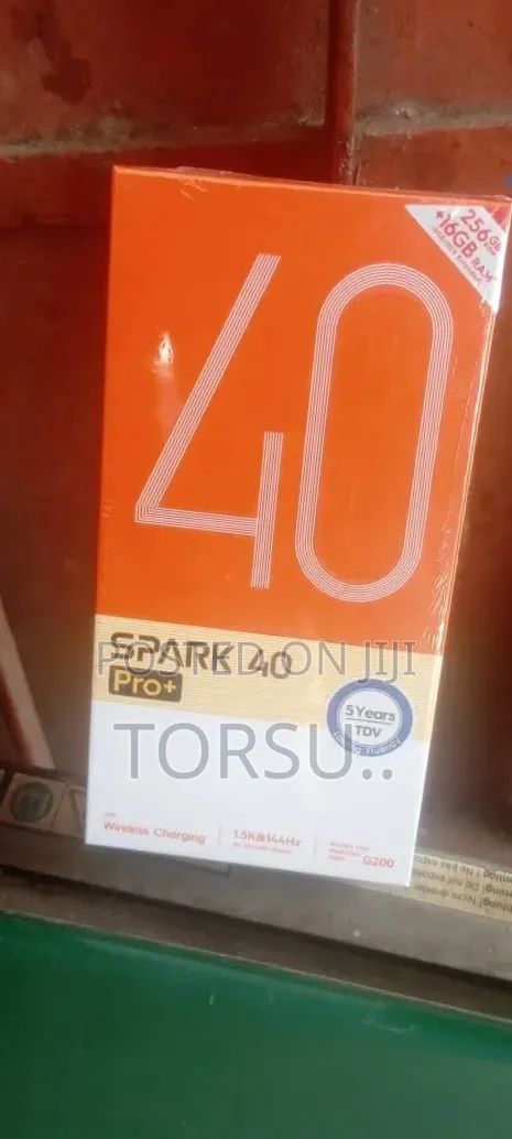 New Tecno Spark 40 Pro+ 256 GB Black