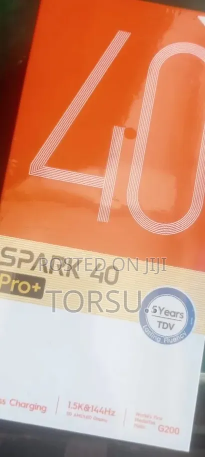 New Tecno Spark 40 Pro+ 256 GB Black