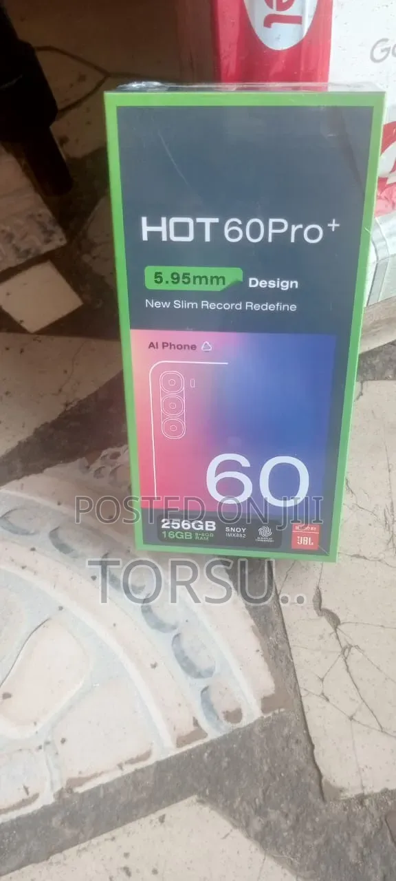 New Infinix Hot 60 Pro+ 256 GB Black