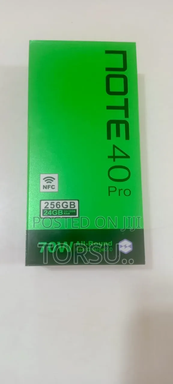 New Infinix Note 40 Pro 256 GB Black