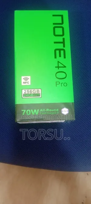 New Infinix Note 40 Pro 256 GB Black