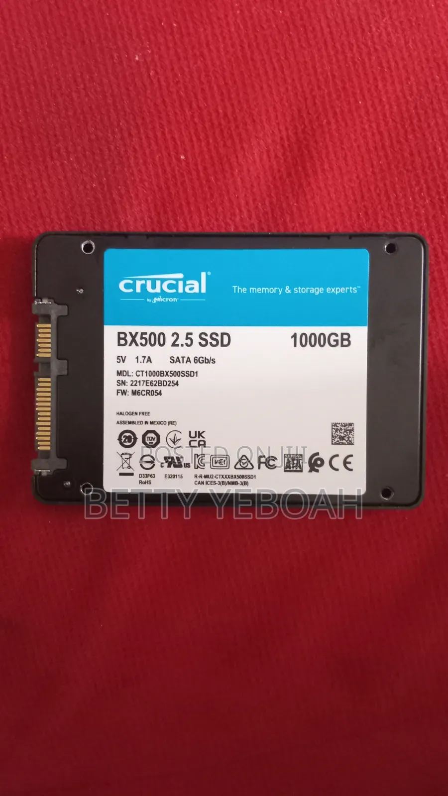 Crucial 2.5 SSD 1tb