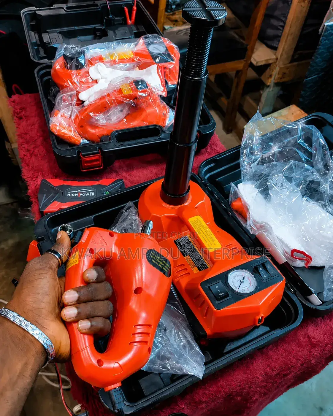 Electric Hydraulic Car Jack Kit 5 in 1