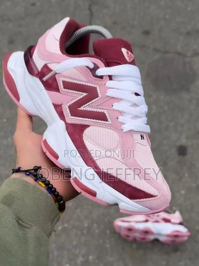Original New Balance 9060 Distinct Pink Burgundy