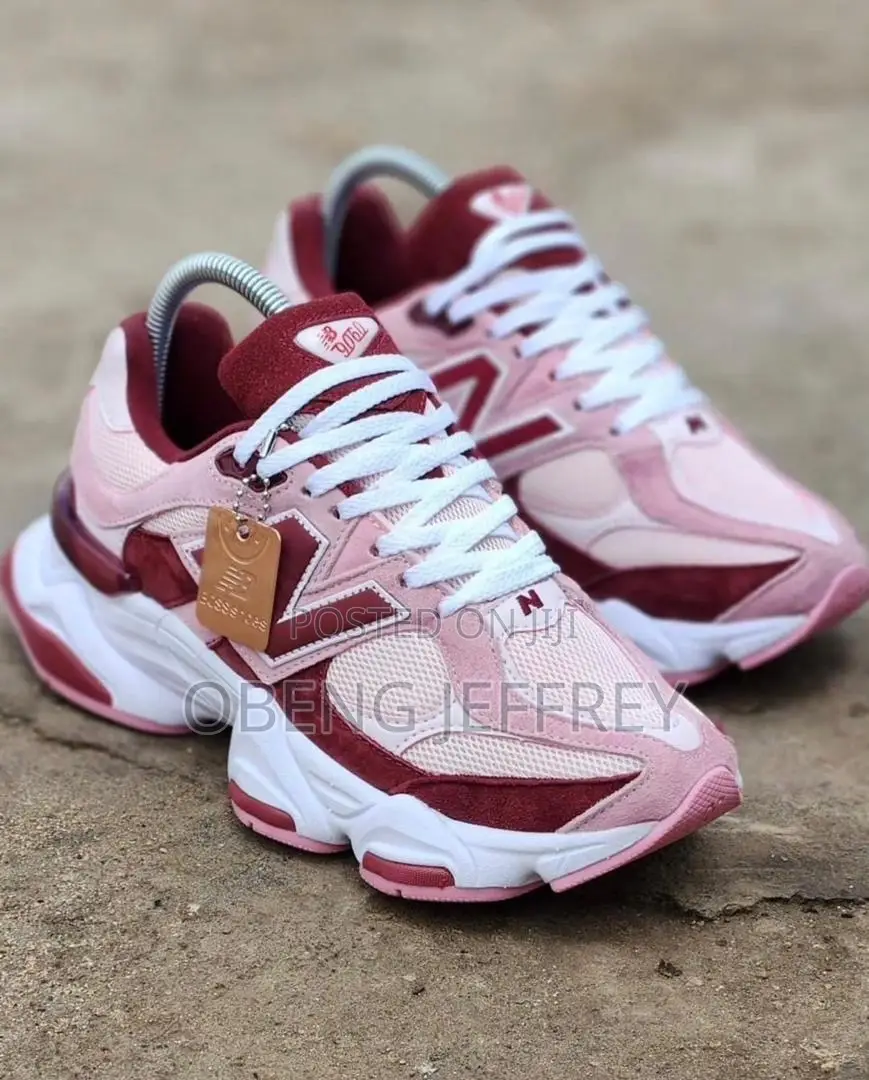 Original New Balance 9060 Distinct Pink Burgundy