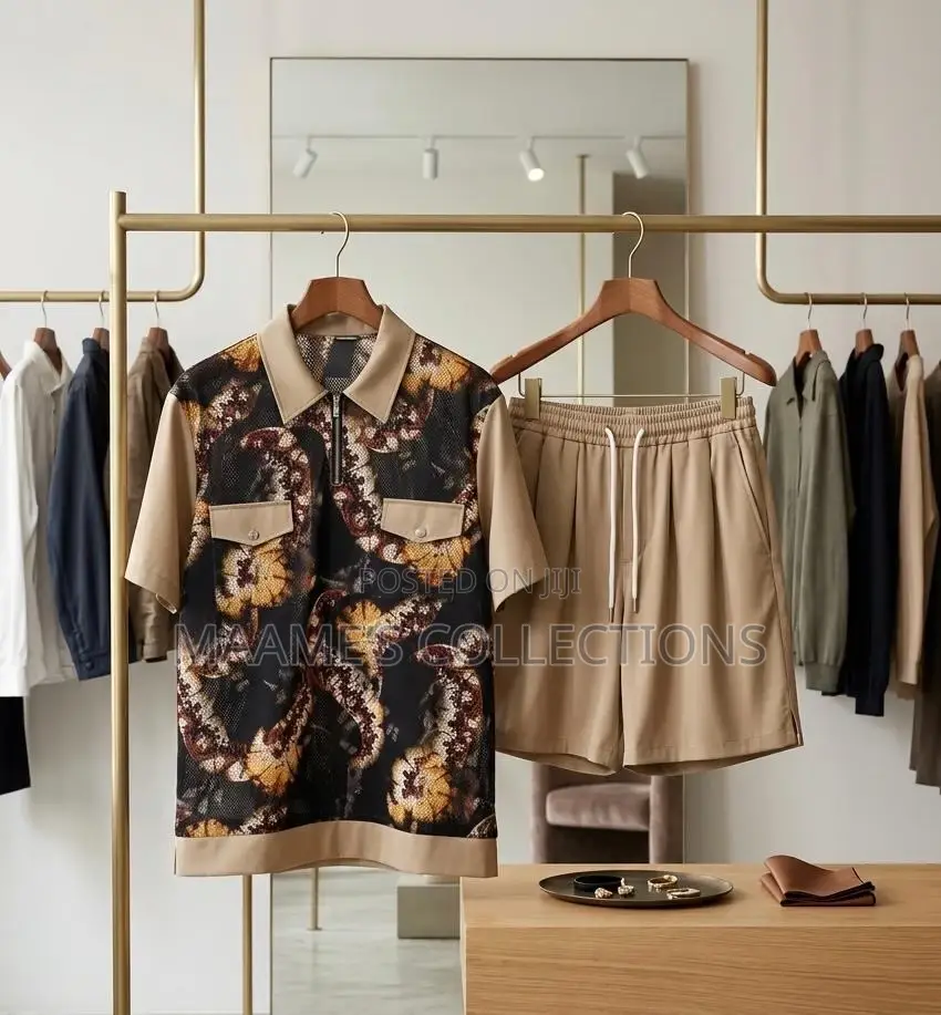 Perfect-Man Kaftan Top and Down Shorts
