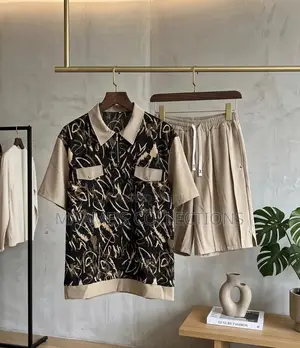 Perfect-Man Kaftan Top and Down Shorts