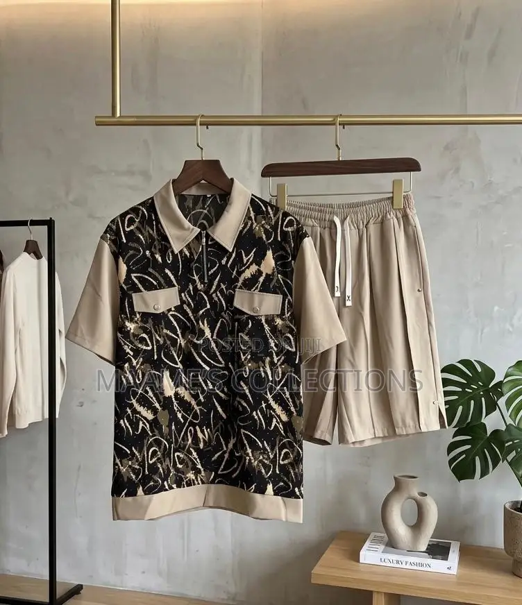 Perfect-Man Kaftan Top and Down Shorts