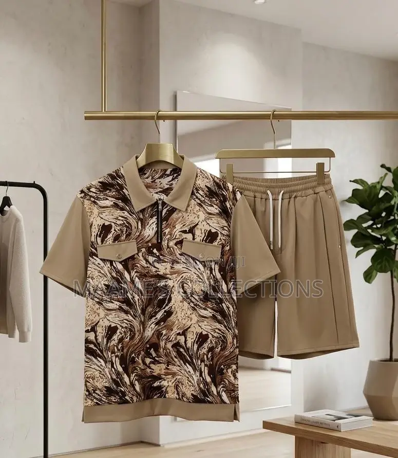 Perfect-Man Kaftan Top and Down Shorts