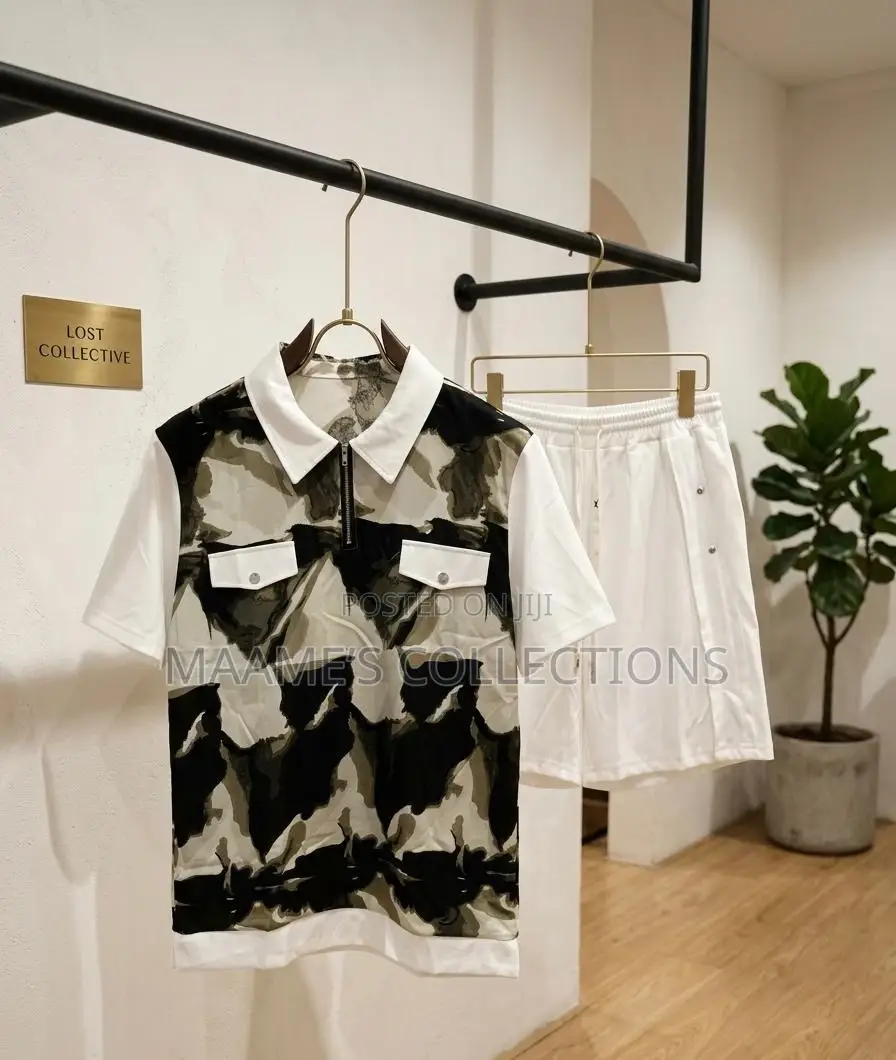 Perfect-Man Kaftan Top and Down Shorts