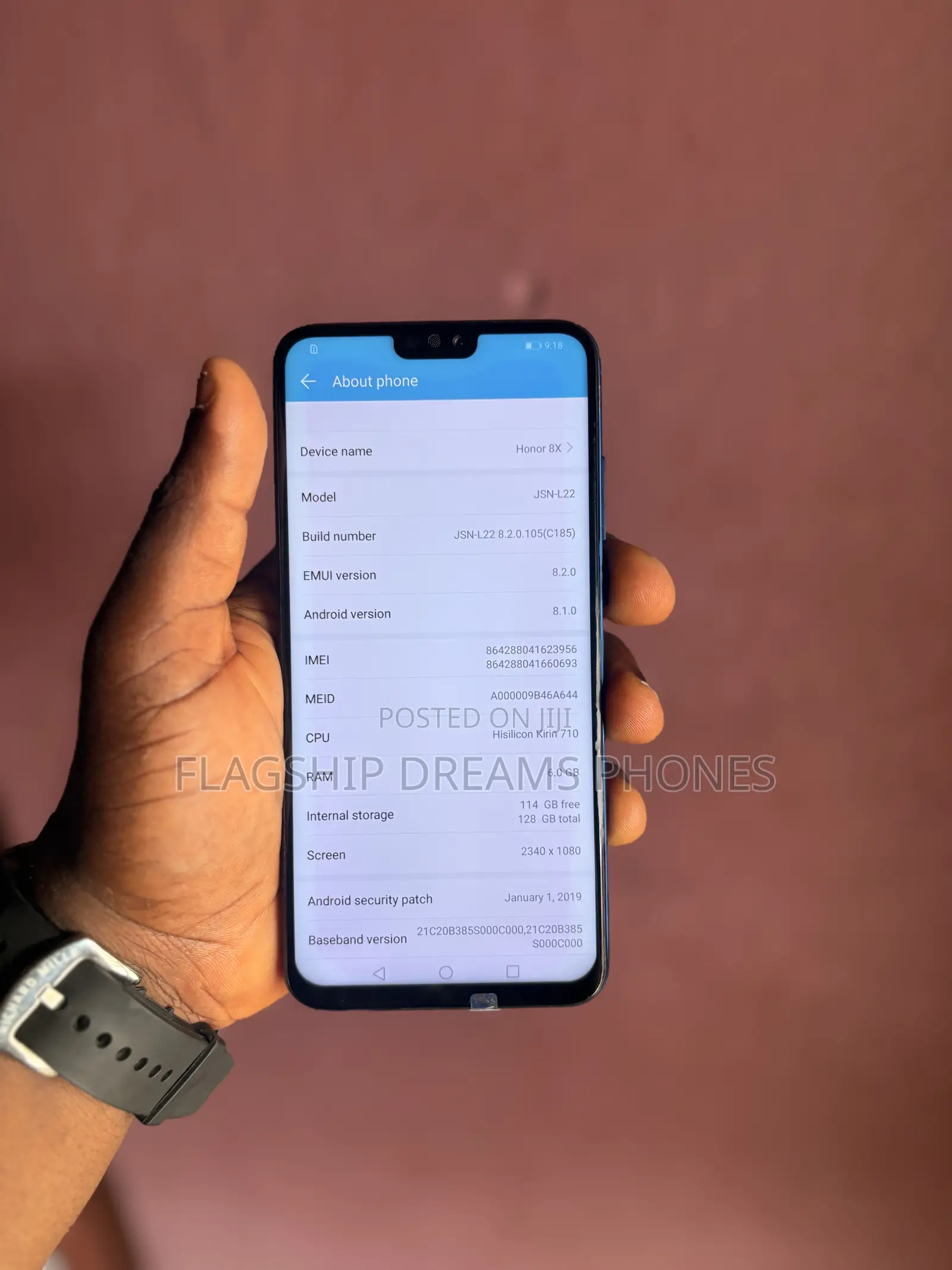 Huawei Honor 8x 128 GB Blue