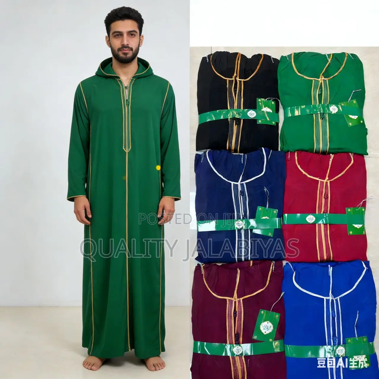 Cotton Jalabiya (Hoodie)