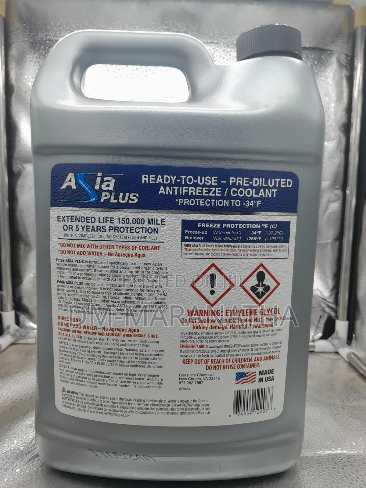 Blue Coolant 4liters Asia Plus