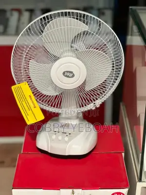 Itel Rechargeable Table Top Fan With High Speed and Strong Battery