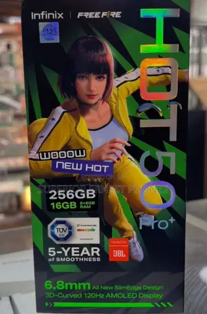 New Infinix Hot 50 Pro+ 4G 256 GB Black