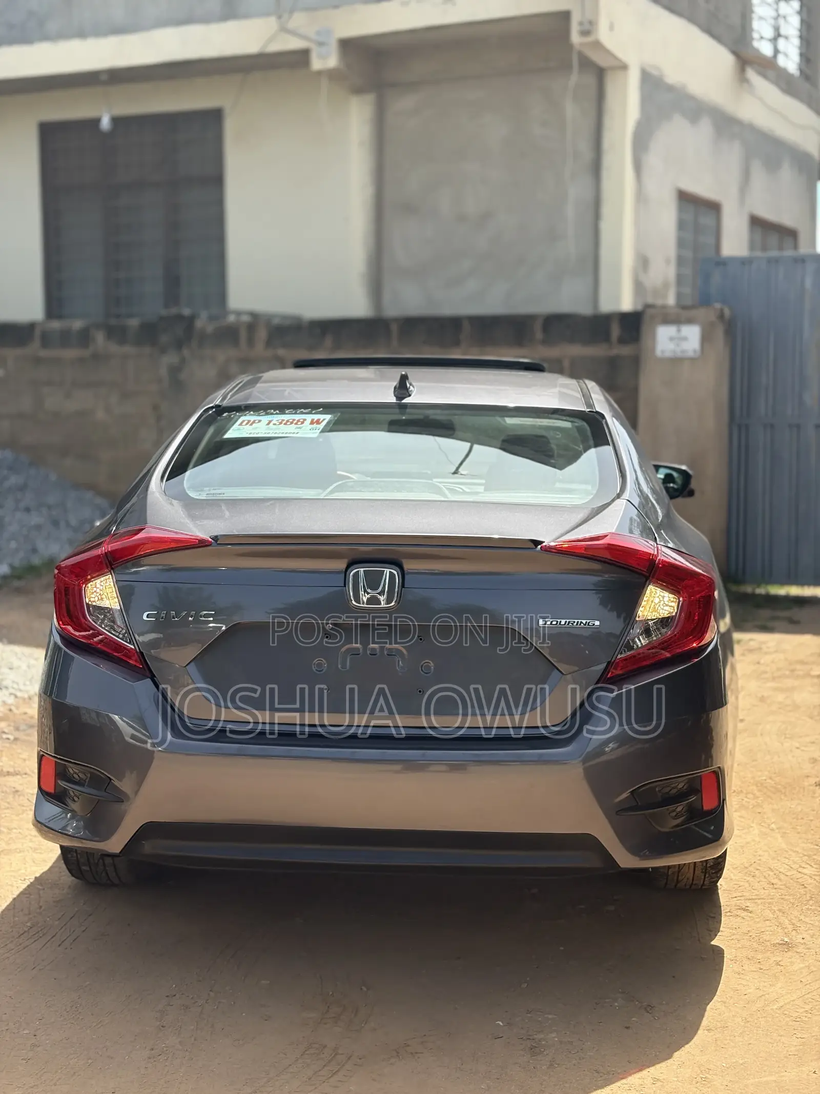 Honda Civic Touring 4dr Sedan (1.5L 4cyl) 2017 Gray