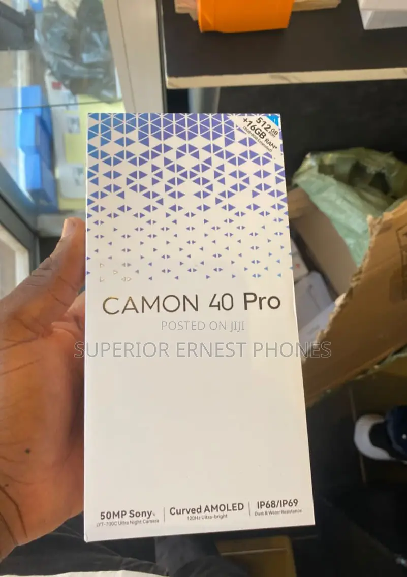 New Tecno Camon 40 Pro 5G 256 GB Black