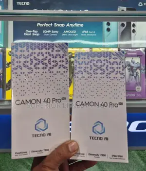 New Tecno Camon 40 Pro 5G 256 GB Black