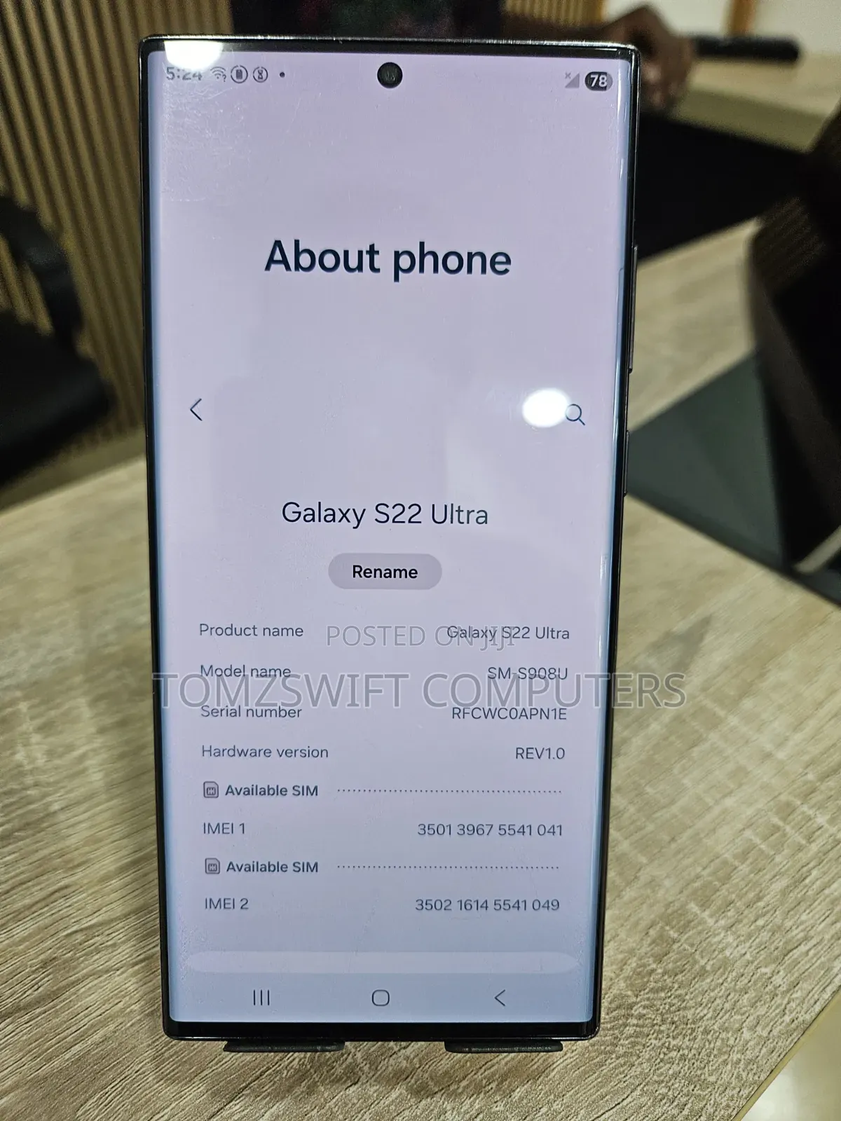Samsung Galaxy S22 Ultra 512 GB Black