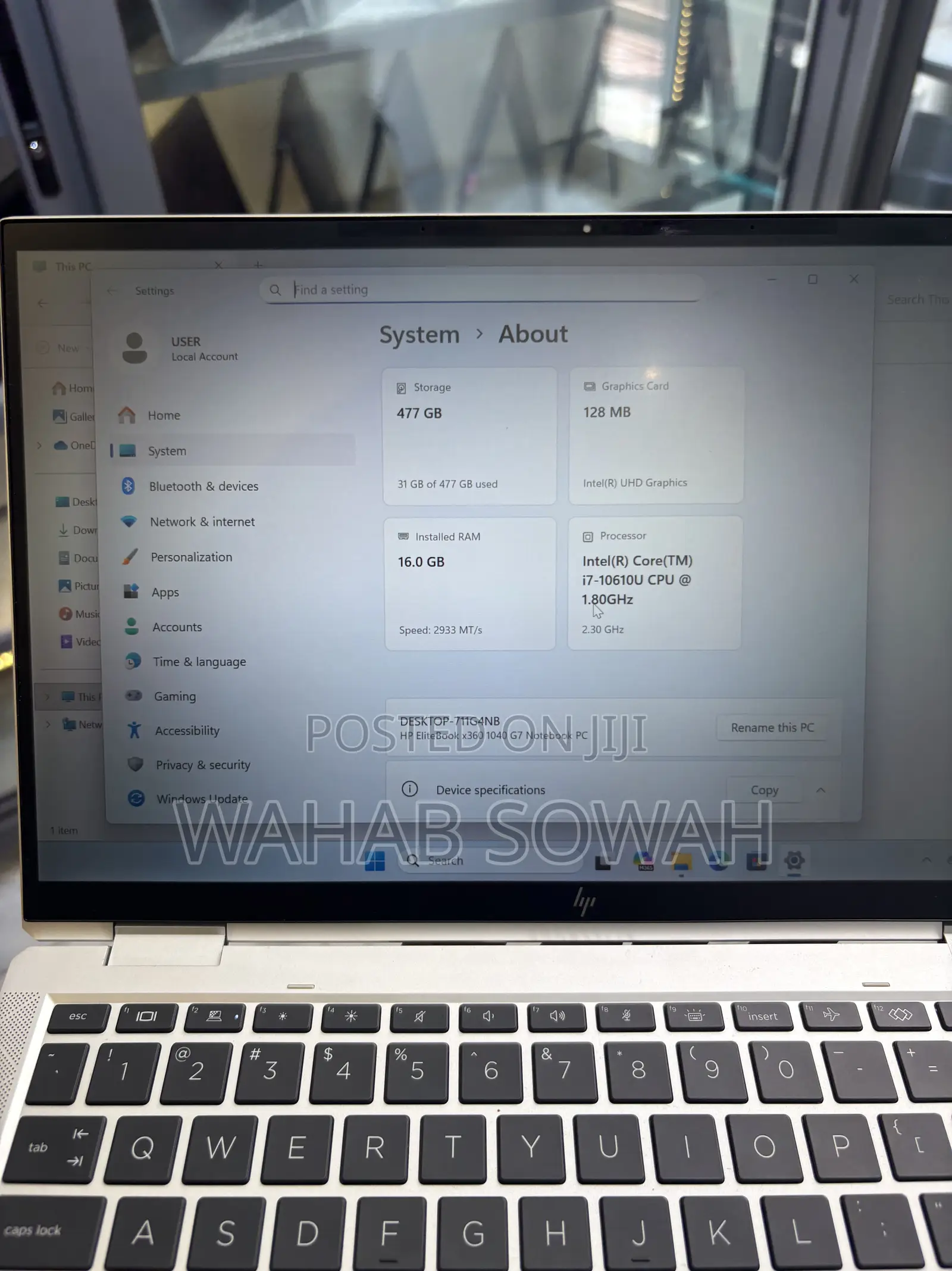 Laptop HP 240 G8 16GB Intel Core i7 SSD 512GB