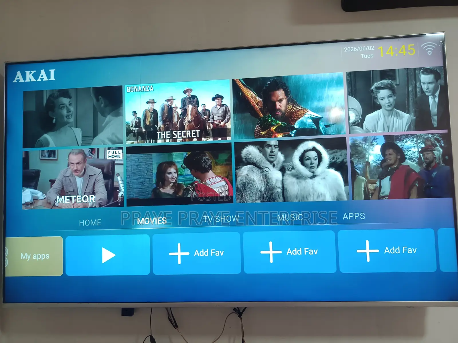 Akai 65" Smart Android Tv Big Screen for Big World Cup With Bluetooth