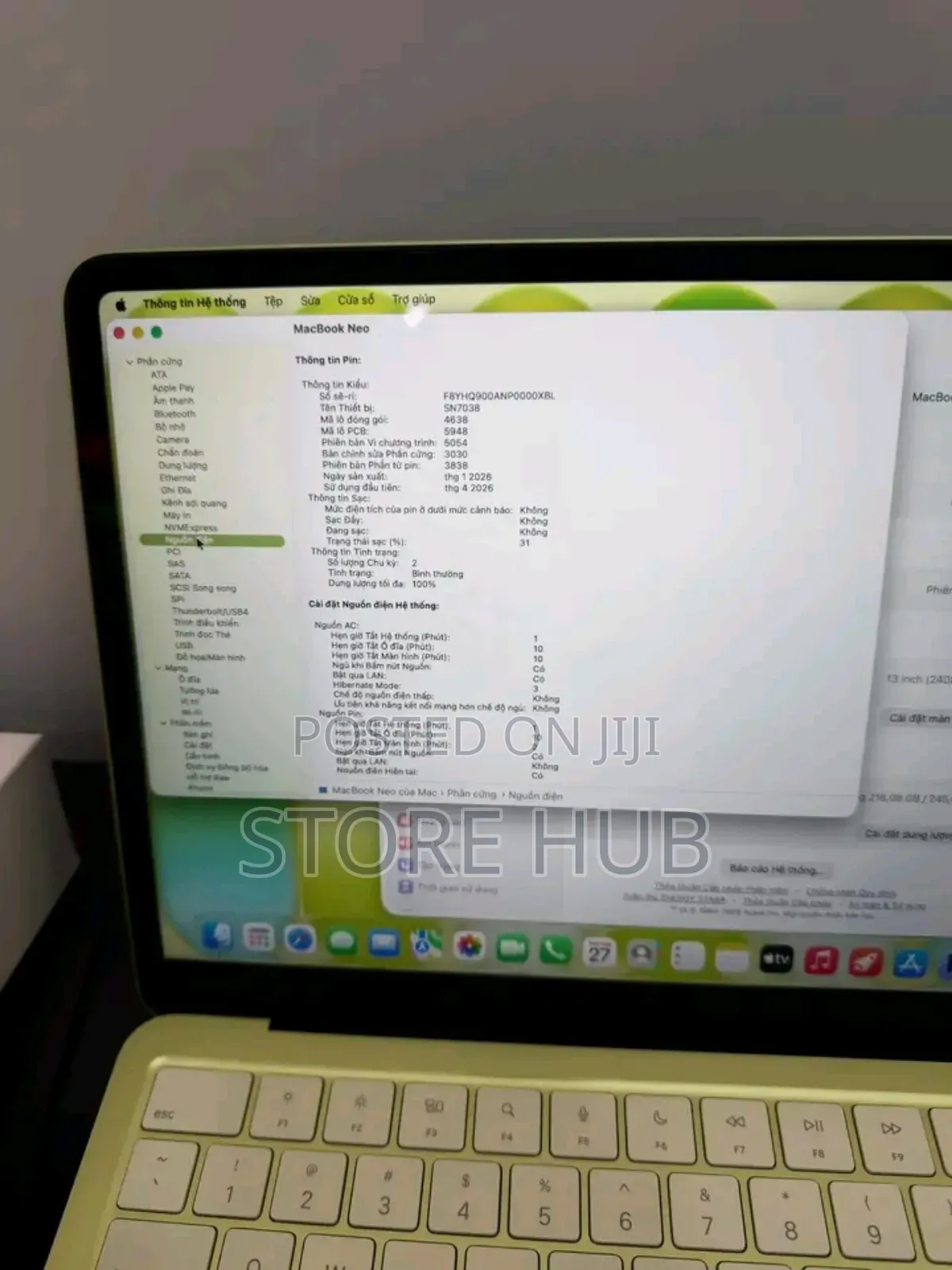 New Laptop Apple MacBook Neo 2026 8GB Apple M3 SSD 512GB