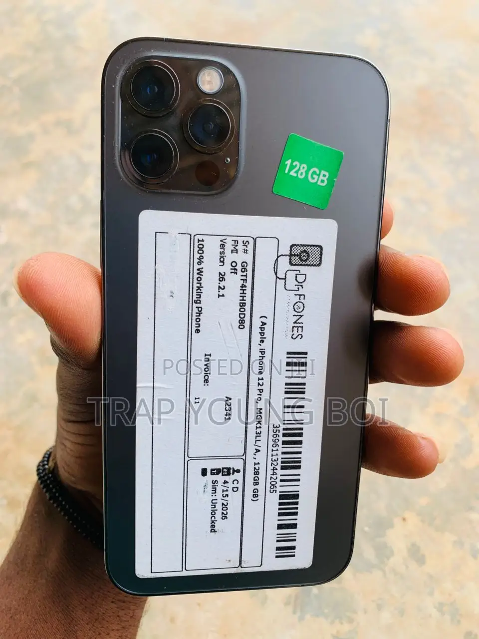 New Apple iPhone 12 Pro 128 GB Black