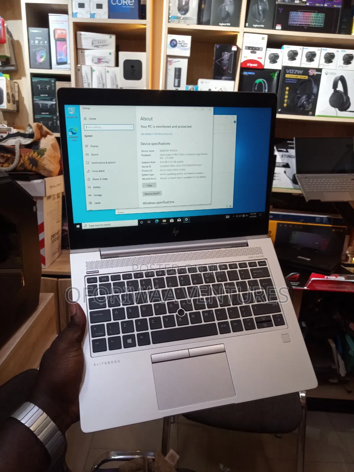 Laptop HP EliteBook 735 G6 16GB AMD Ryzen 5 SSD 256GB